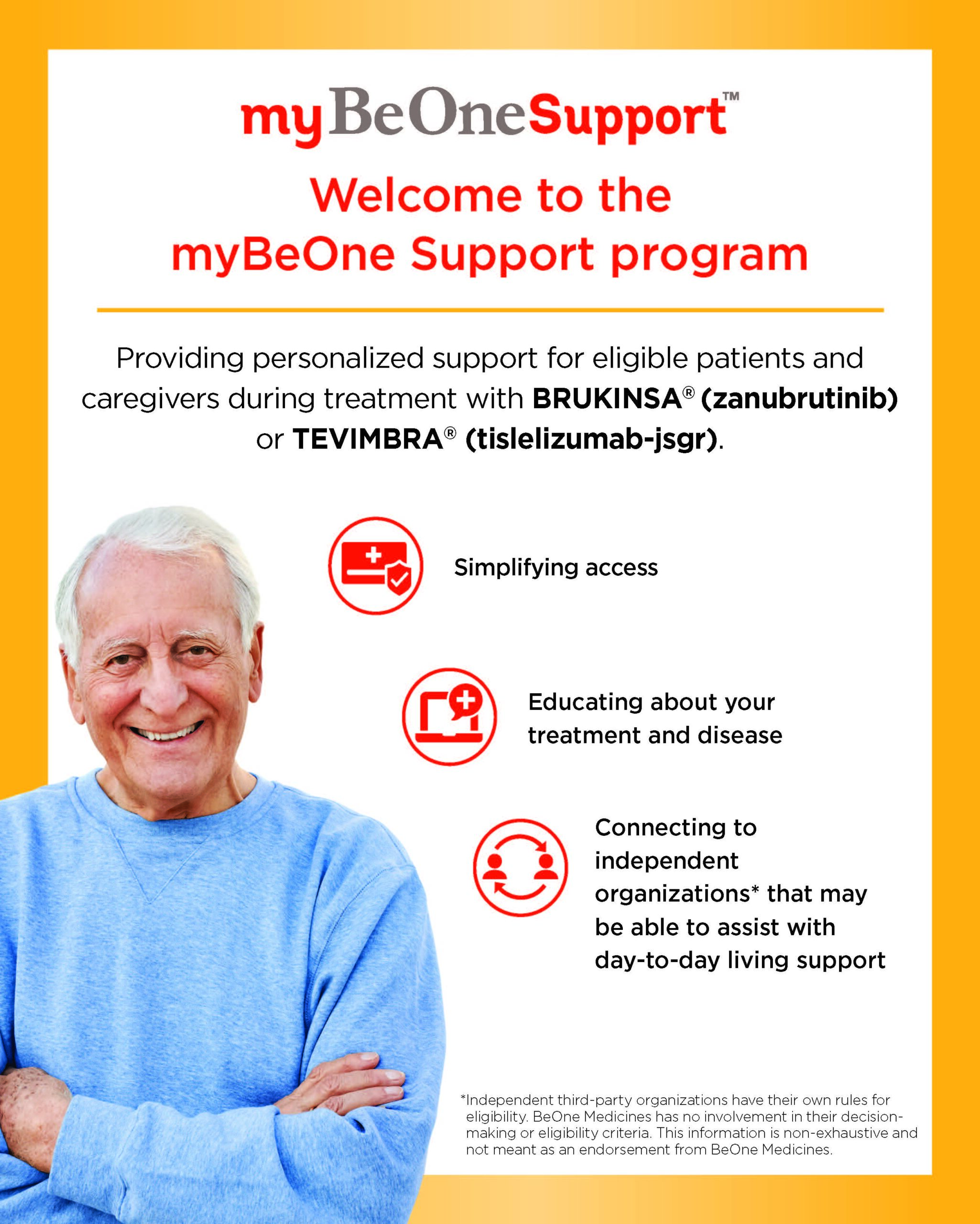 myBeOneSupport® patient support program patient brochure