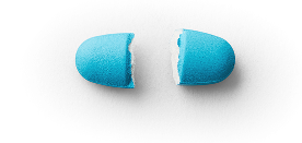 Two pills side-by-side